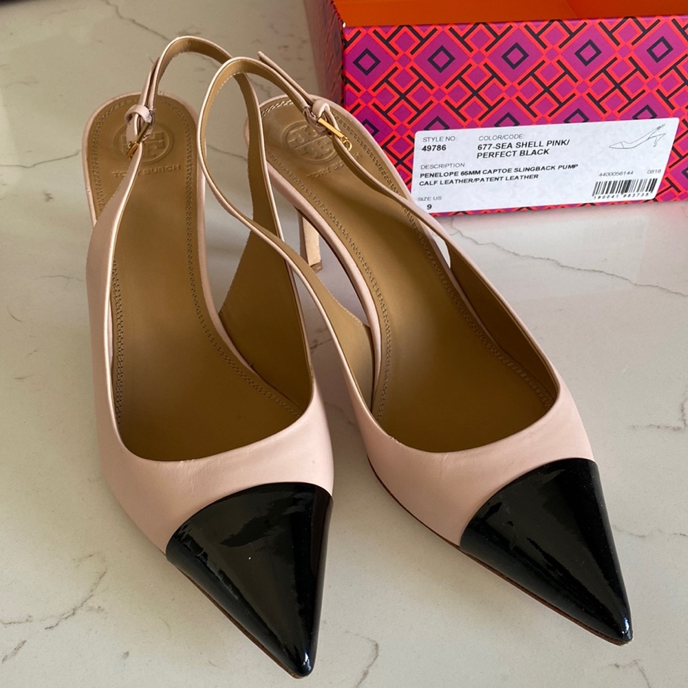 New Tory Burch sling back pump